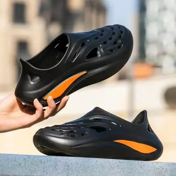 Высококачественные летние мужские сандалии, легкие мужские повседневные туфли из ЭВА, туфли на плоской подошве для дома, сада, рыбалки, мужского пляжа 39-40