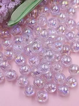 Высококачественные материалы для самостоятельной работы 6-10 мм акриловые AB цветные круглые ожерелья бусины в форме сердца и звезды 20/50 шт для изготовления сережек ювелирных изделий Round 6mm 50pcs
