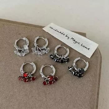 Высококачественные металлические серьги-пряжки с бахромой из циркония для женщин, нишевый дизайн, легкие, роскошные, элегантные, модные, универсальные серьги для поездок на работу