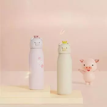 Высококачественные милые пузатые чашки для детей и студентов — это маленькие и портативные чашки. 500ml розовый