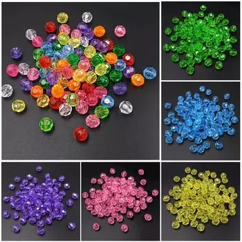 Высококачественные многоцветные серьги, креативный материал ручной работы, модные угловые бусины-многогранники 10 мм, аксессуары для ювелирных изделий «сделай сам», свободные бусины, акрил, 20 шт. синий