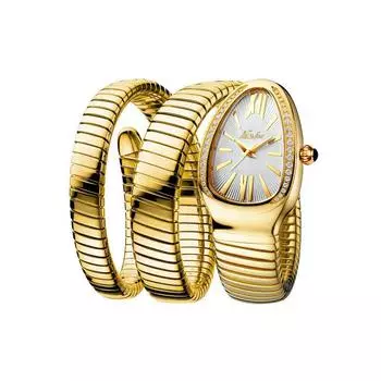 Высококачественные модные часы Ins Personality с браслетом в форме змеи и тремя кругами