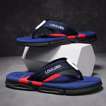 Высококачественные модные мужские шлепанцы, летние пляжные шлепанцы, мужские повседневные дышащие нескользящие пляжные тапочки для мужчин, летние уличные 40 зелёный