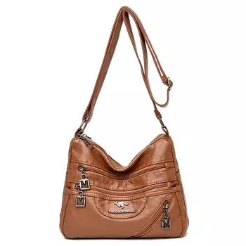 Высококачественные мягкие кожаные роскошные кошельки и сумки женские сумки дизайнерские многокарманные сумки через плечо для женщин саквояж