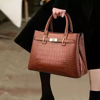 Высококачественные мягкие кожаные сумки через плечо для женщин, роскошные дизайнерские сумки, брендовая стильная винтажная сумка с крокодиловым принтом