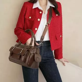 Высококачественные мягкие кожаные женские сумки, роскошные дизайнерские женские сумки Boston, роскошные сумки через плечо большой емкости