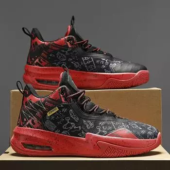 Высококачественные мужские баскетбольные кроссовки, женские нескользящие баскетбольные ботинки, детские амортизирующие кроссовки для мальчиков, обувь для уличной ходьбы 36