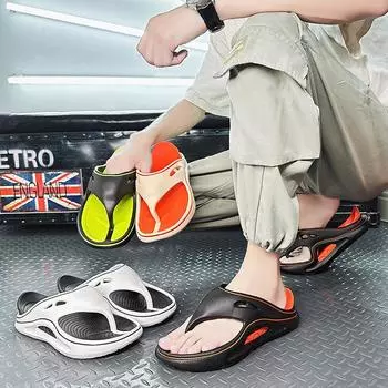 Высококачественные мужские и женские шлепанцы, уличные домашние тапочки, мужские пляжные сандалии на толстой мягкой подошве, нескользящие домашние мужские тапочки для ванной комнаты 35 белый