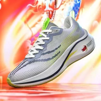 Высококачественные мужские кроссовки для бега, женские кроссовки со светоотражающим дизайном, мужские кроссовки с амортизацией на открытом воздухе, спортивная обувь для бега, сетчатая тренировочная обувь 36