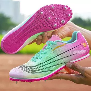 Высококачественные мужские кроссовки для легкой атлетики для тренировок на открытом воздухе, противоскользящие кроссовки, дышащие, сверхлегкие, профессиональные, для бега, для молодых бега 35 оранжевый