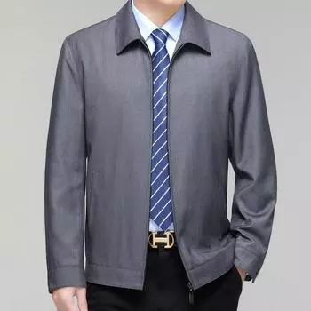 Высококачественные мужские куртки для весны и осени, модные модели для джентльменов среднего и пожилого возраста, легкие роскошные куртки для деловых людей. 165