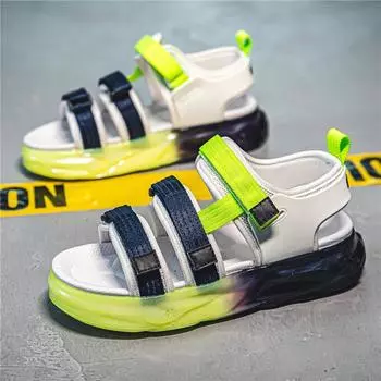 Высококачественные мужские модные сандалии, летние повседневные сандалии на платформе, мужские удобные уличные сандалии, мужские пляжные спортивные тапочки для мужчин 39