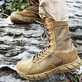 Высококачественные мужские походные ботинки Desert High Tactical Boots Мужские солдатские боевые ботинки 43