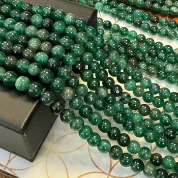Высококачественные натуральные бусины из слюды зеленого цвета 5A для изготовления ювелирных изделий/рукоделия, круглые: 6мм, 8мм, 10мм 6mm