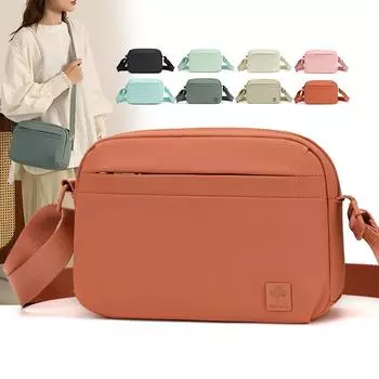 Высококачественные нейлоновые женские сумки через плечо, однотонные дизайнерские сумки через плечо и кошельки для женщин, повседневные дорожные сумки-мессенджеры для поездок на работу оранжевый