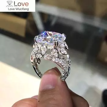 Высококачественные нежные кольца для женщин, великолепные блестящие аксессуары из фианита для годовщины, роскошные модные дизайнерские украшения 10