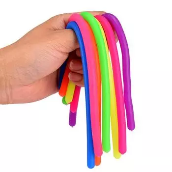 Высококачественные новые антистрессовые игрушки TPR веревка для детей и взрослых светящаяся лапша растягивающаяся веревка аутизм декомпрессионная игрушка 18*0.4cm