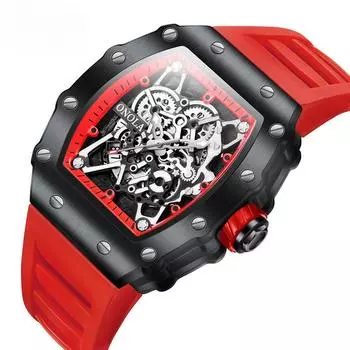 Высококачественные новые модные водонепроницаемые кварцевые мужские часы с силиконовым ремешком