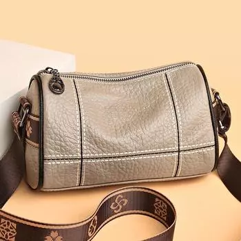 Высококачественные однотонные сумки через плечо из натуральной кожи для женщин, женские сумки из натуральной кожи, женская сумка-тоут 22cm 11cm 14cm