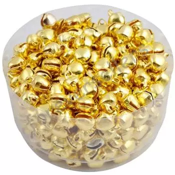 Высококачественные оптовые подвески из железа, изготовление ювелирных изделий, красочные свободные бусины 100 шт. 6*8 мм, подвеска, рождественские колокольчики, своими руками для