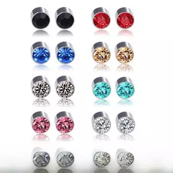 Высококачественные персонализированные магнитные серьги-вспышки без проколов 4mm