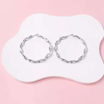 Высококачественные персонализированные модные матовые серьги с металлическим кручением