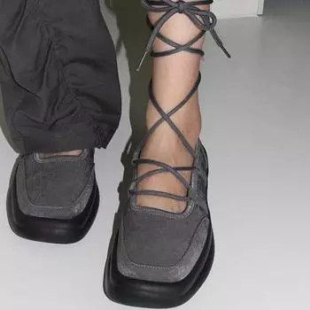 Высококачественные плоские туфли с круглой головкой, соответствующие цвету, модные, удобные, нескользящие, дышащие, износостойкие, женские туфли 35 чёрный