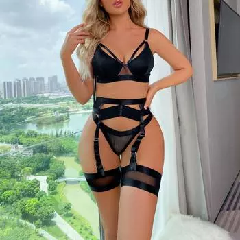 Высококачественные подвязки большого размера для ночного клуба, крестообразное нижнее белье, женский костюм S