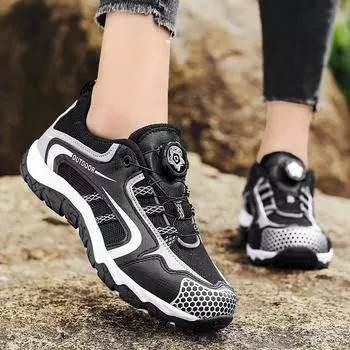 Высококачественные повседневные кроссовки, универсальные резиновые высокие уличные дышащие походные туфли 36-41 36 оранжевый