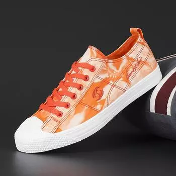 Высококачественные повседневные парусиновые туфли, мужская мода, вулканизированная обувь, ретро-узор, мужские низкие уличные кроссовки для скейтбординга, мужские 43