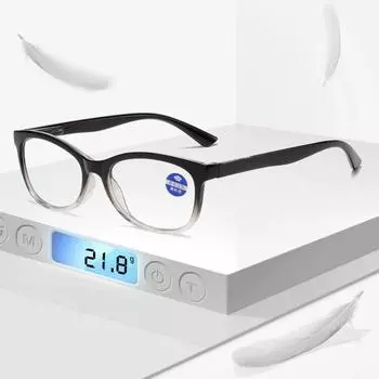 Высококачественные пружинные очки для чтения унисекс с синим светом Smart Zoom для средних и старых световых очков