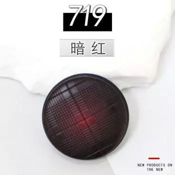 Высококачественные пуговицы из смолы для пальто, кашемировые тренчи, куртки, декоративные черные пуговицы, модные пуговицы с высоким носком, пришитые вручную ZH-719 dark red 28L = 18MM