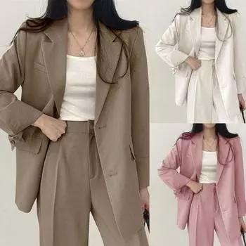 Высококачественные рабочие пиджаки с одной пуговицей, OL, брючный костюм, пиджаки с надрезами, куртки