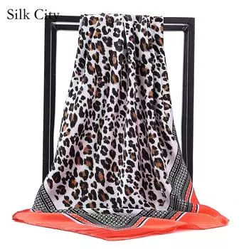 Высококачественные роскошные шелковые шарфы, повязка на голову, шарфы, шейный шарф для женщин, шелковый шарф с цепочкой, женская декоративная шаль 90*90cm