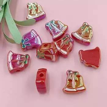 Высококачественные рождественские подвески для рукоделия, УФ-цветное покрытие, сделай сам, новые 10 шт., для изготовления ювелирных изделий, мульти-размер, акриловые ювелирные аксессуары ручной работы Christmas Men