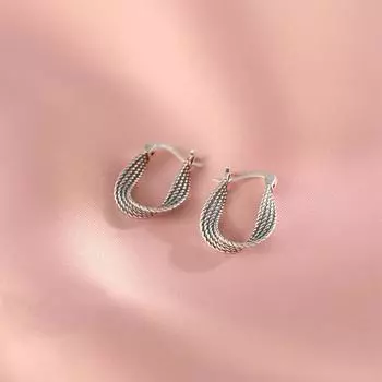 Высококачественные серьги для женщин, серьги-перевертыши, женственный стиль, простые старомодные ретро-серьги в стиле Гонконга