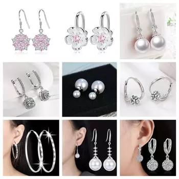 Высококачественные серьги из стерлингового серебра 925 пробы, простые круглые серьги-кольца для женщин, свадебные украшения для помолвки