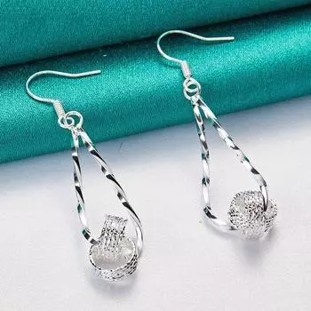 Высококачественные серьги-капли для женщин, свадебные украшения для помолвки, модный подарок YSX серебряный