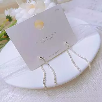 Высококачественные серьги, женские нишевые серьги с кисточками, модные и легкие роскошные серьги 5cm