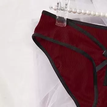Высококачественные сексуальные трусики, пижамы, сексуальная униформа для флирта, соблазнительные принадлежности, набор для страсти S бордовый