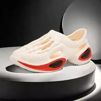 Высококачественные шлепанцы мужские брендовые туфли для сада дизайнерские повседневные кроссовки Mem летние сандалии 2024 года для мужчин и взрослых теннис 39 бежевый