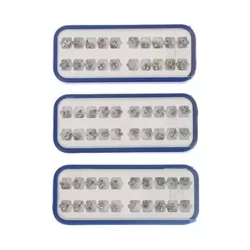 Высококачественные стоматологические брекеты Материал пассивные самолигирующие брекеты Mbt/Roth 022 345 Крючки MBT mini 3hook