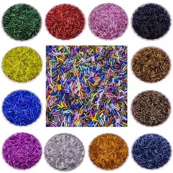 Высококачественные свободные бусины оптом ожерелье браслет стеклянная трубка 200 шт 2*7 мм изготовление ювелирных изделий акрил красочные ремесла своими руками глянцевые коричневый