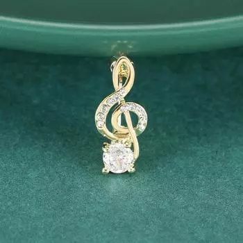 Высококачественные товары Изысканная брошь в виде музыкальной ноты Женская элитная атмосфера Элегантная интернет-знаменитость Темперамент Модная булавка для костюма Брошь Ins Tide