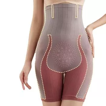 Высококачественные трусики для контроля живота с высокой талией, корректирующее тело, шорты для тренировок, корсет для похудения, компрессионное женское корректирующее белье M/L чёрный