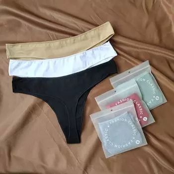 Высококачественные удобные искусственные немаркие однотонные сексуальные стринги бикини спортивные трусики большого размера хлопковые женские милые однотонные трусы сексуальные трусы M