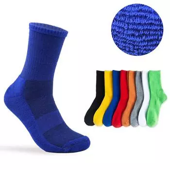 Высококачественные утепленные мужские носки из цельного полотенца, удобные носки для экипажа, мужские хлопковые зимние носки, большой размер One size