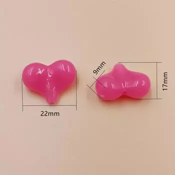 Высококачественные ювелирные аксессуары, ожерелье, изготовление макарон, цветные пердежи, 20 шт./компл., 22 мм*17 мм*9 мм, сделай сам, персиковые сердечки, материалы ручной работы светло-фиолетовый