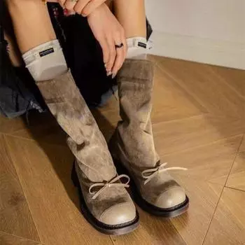 Высококачественные винтажные съемные ботинки Wasteland Y2k Style, женские ботинки в стиле вестерн, размер 35-42 37