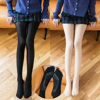 Высококачественные женские чулки с антизацепами, легкие леггинсы, большие размеры, тонкие леггинсы, стальные колготки, нескользящие силиконовые колготки One size